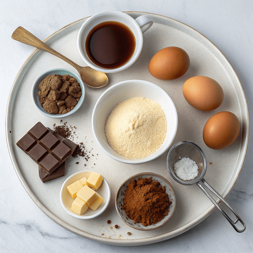 Ingredients for Decadent Steamed Chocolate Pudding
