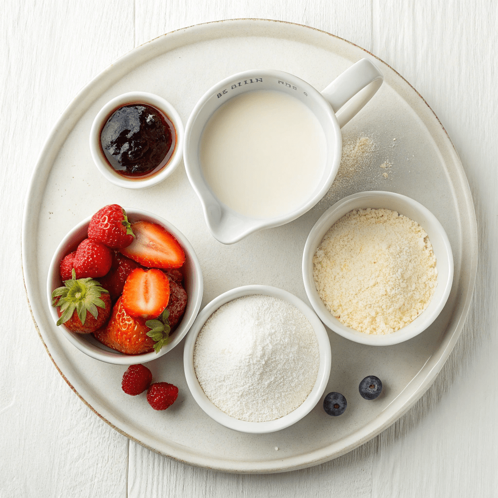 Ingredients for Elegant Vanilla Blancmange