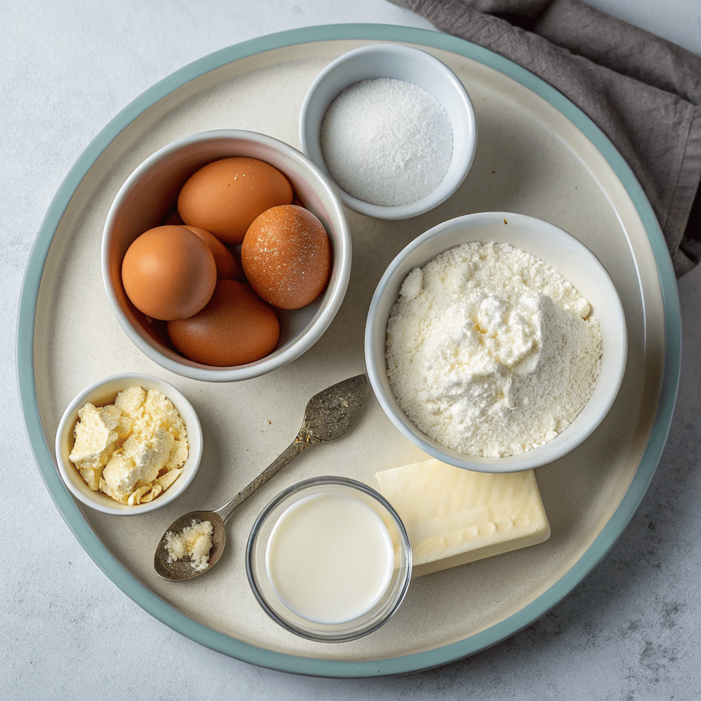 Ingredients for Burnt Basque Cheesecake