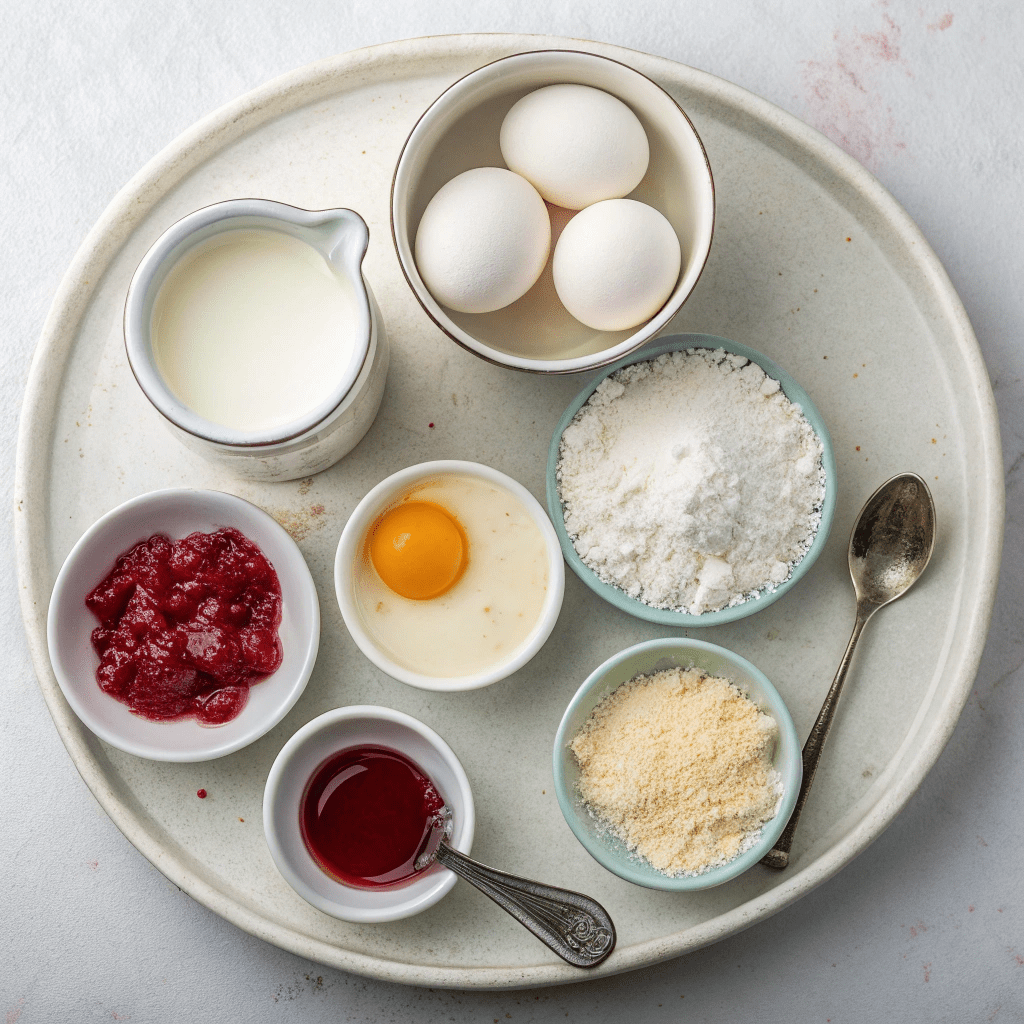 Ingredients for Sweet & Gorgeous Rosewater Gelato