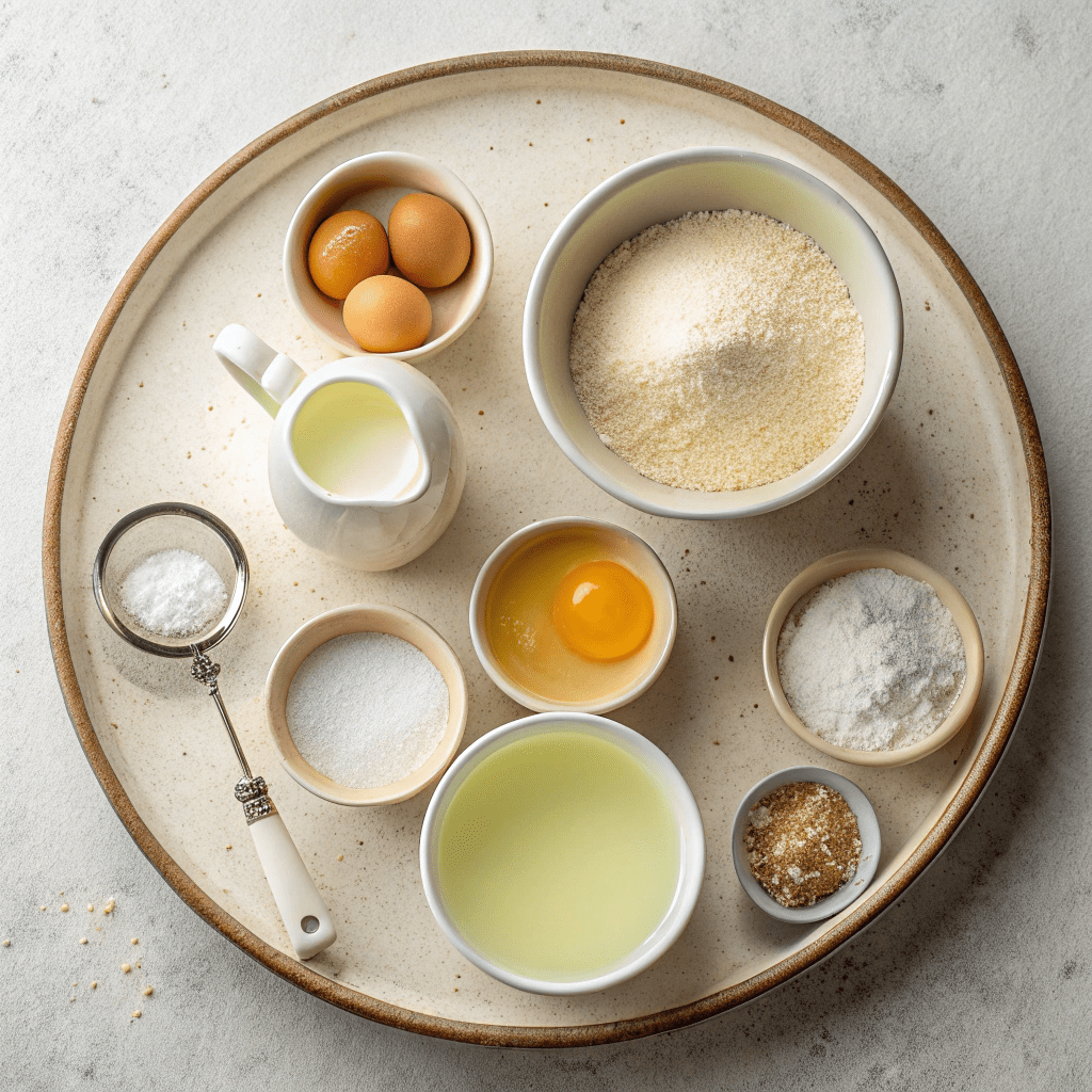 Ingredients for Frozen Vanilla Custard