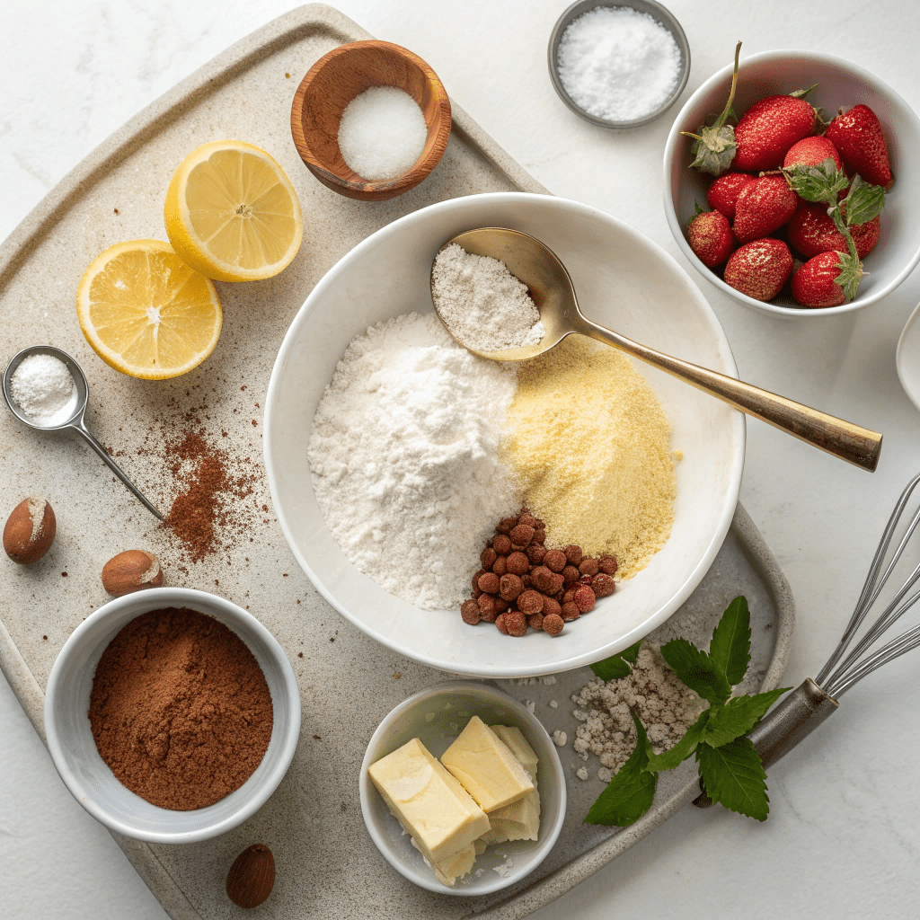Ingredients for Small-Batch Cupcakes