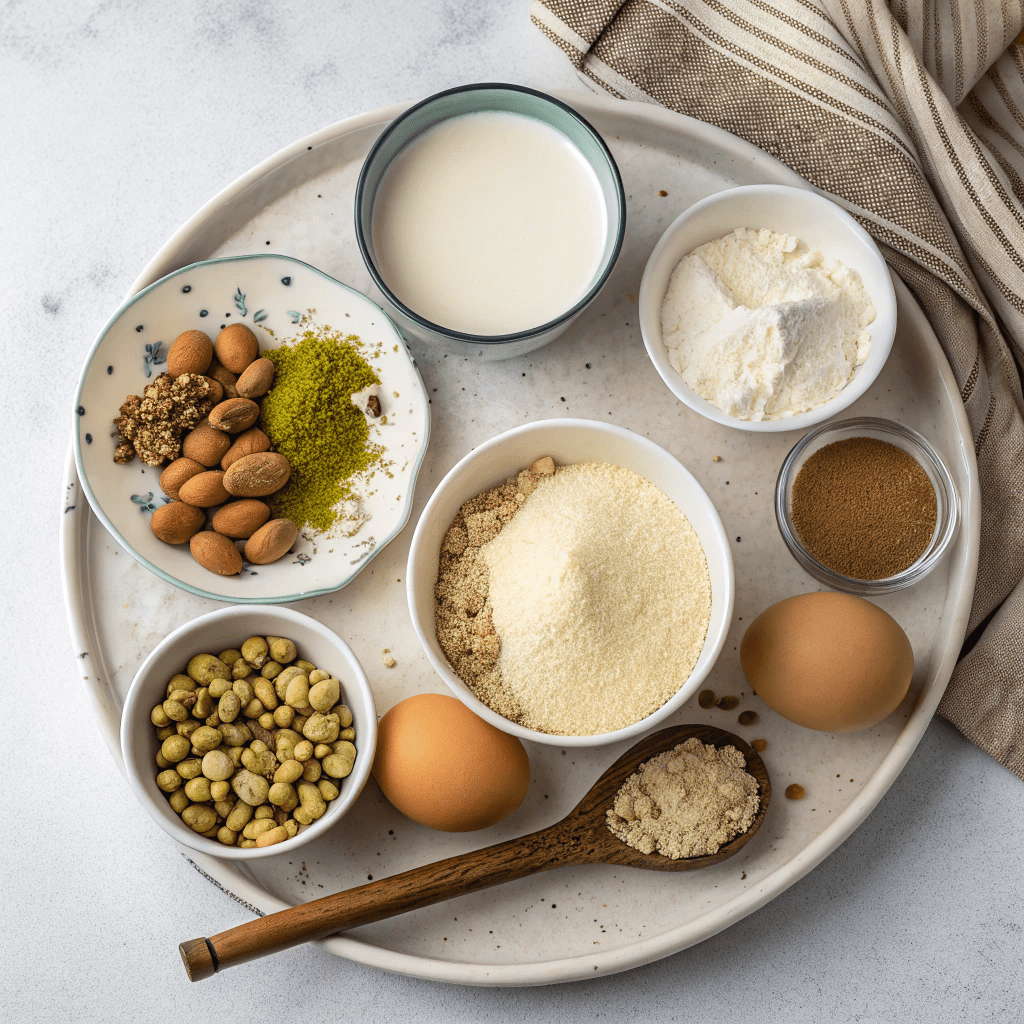 Ingredients for Baklava-Inspired Cinnamon Rolls