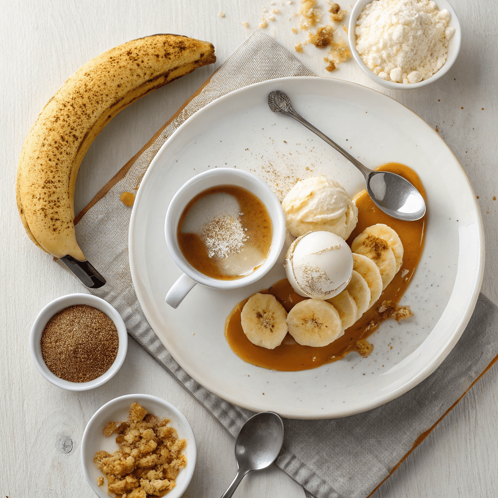 Ingredients for the Perfect Banana Caramel Malt