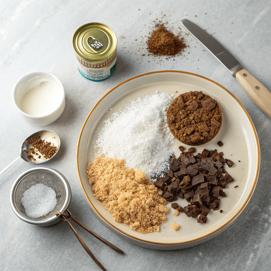 Ingredients for Simple Magic Bars (Hello Dolly Bars)