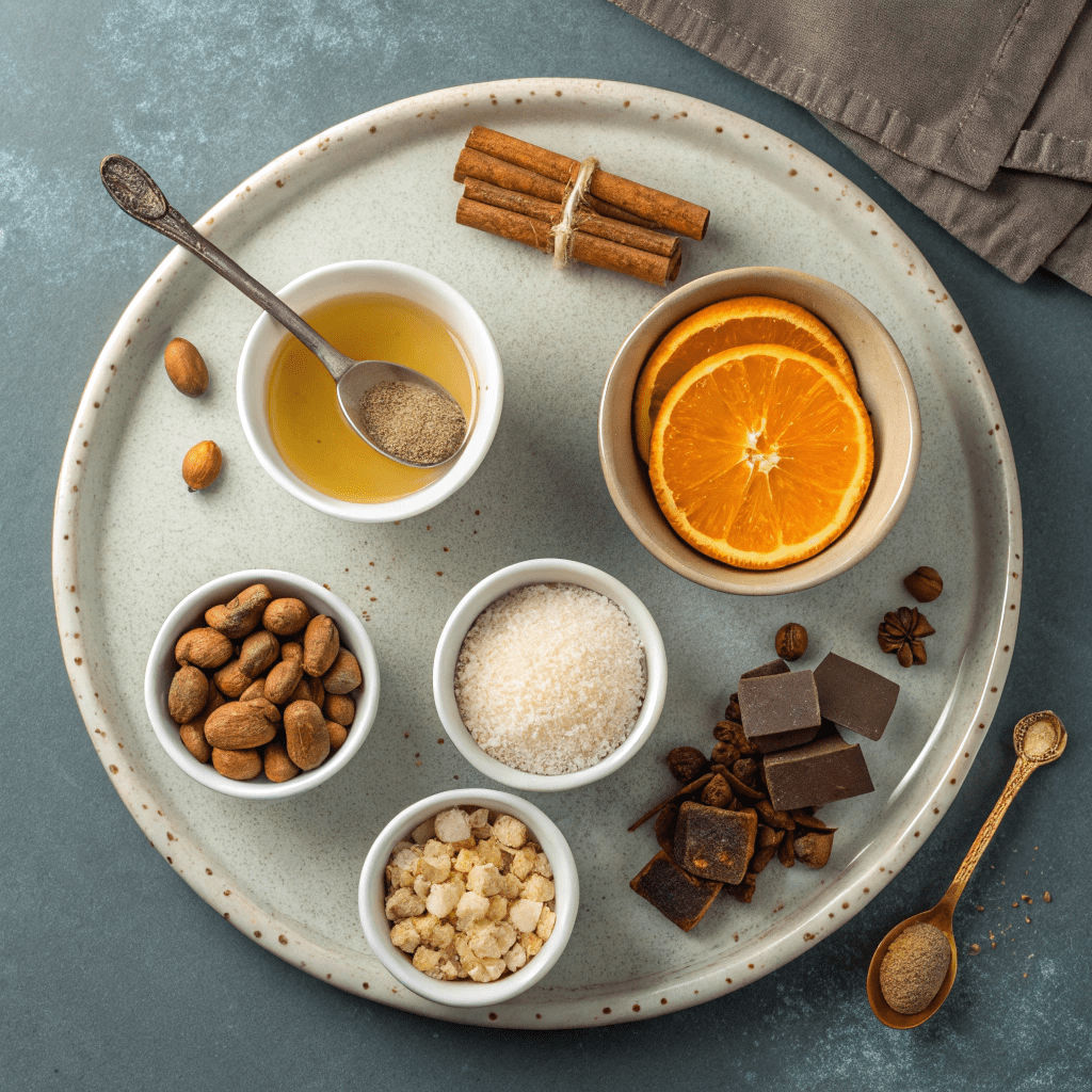 Ingredients for Homemade Chocolate Baklava
