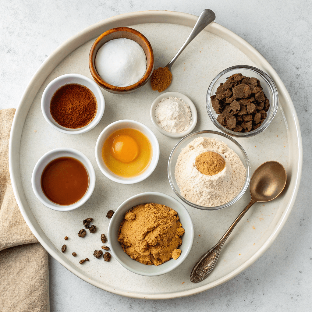 Ingredients for Chewy Maple Pumpkin Cookies
