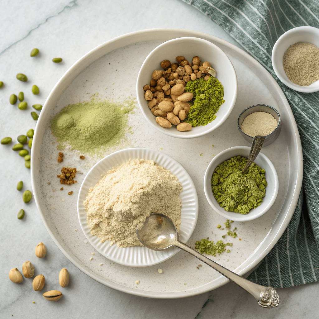 Ingredients for Diwali Kaju Pista Rolls