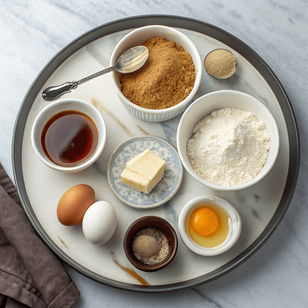 Ingredients for Maple Gooey Butter Cake