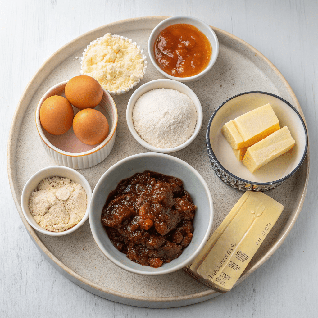Ingredients for Simplified Mincemeat Christmas Pudding