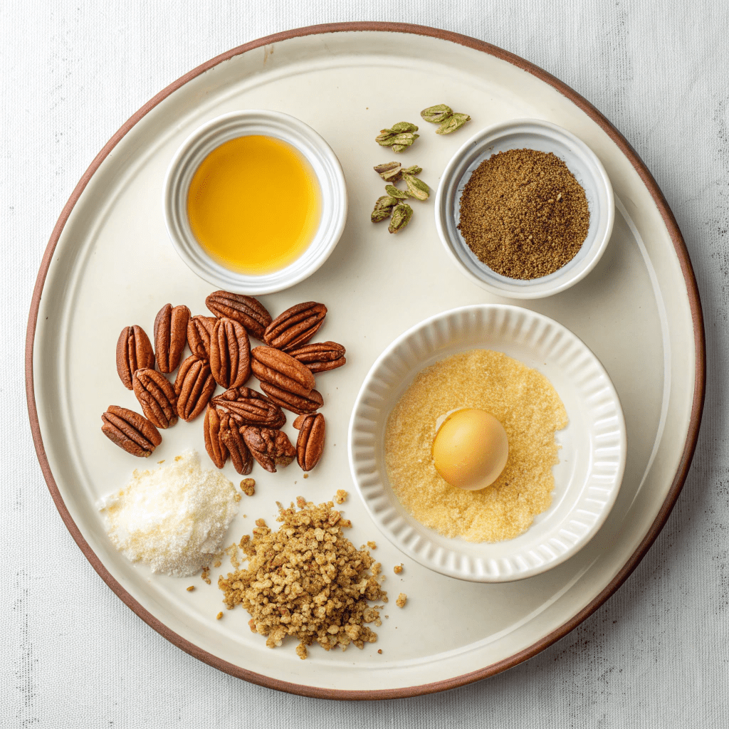Ingredients for Microwave Mug Pecan Pie