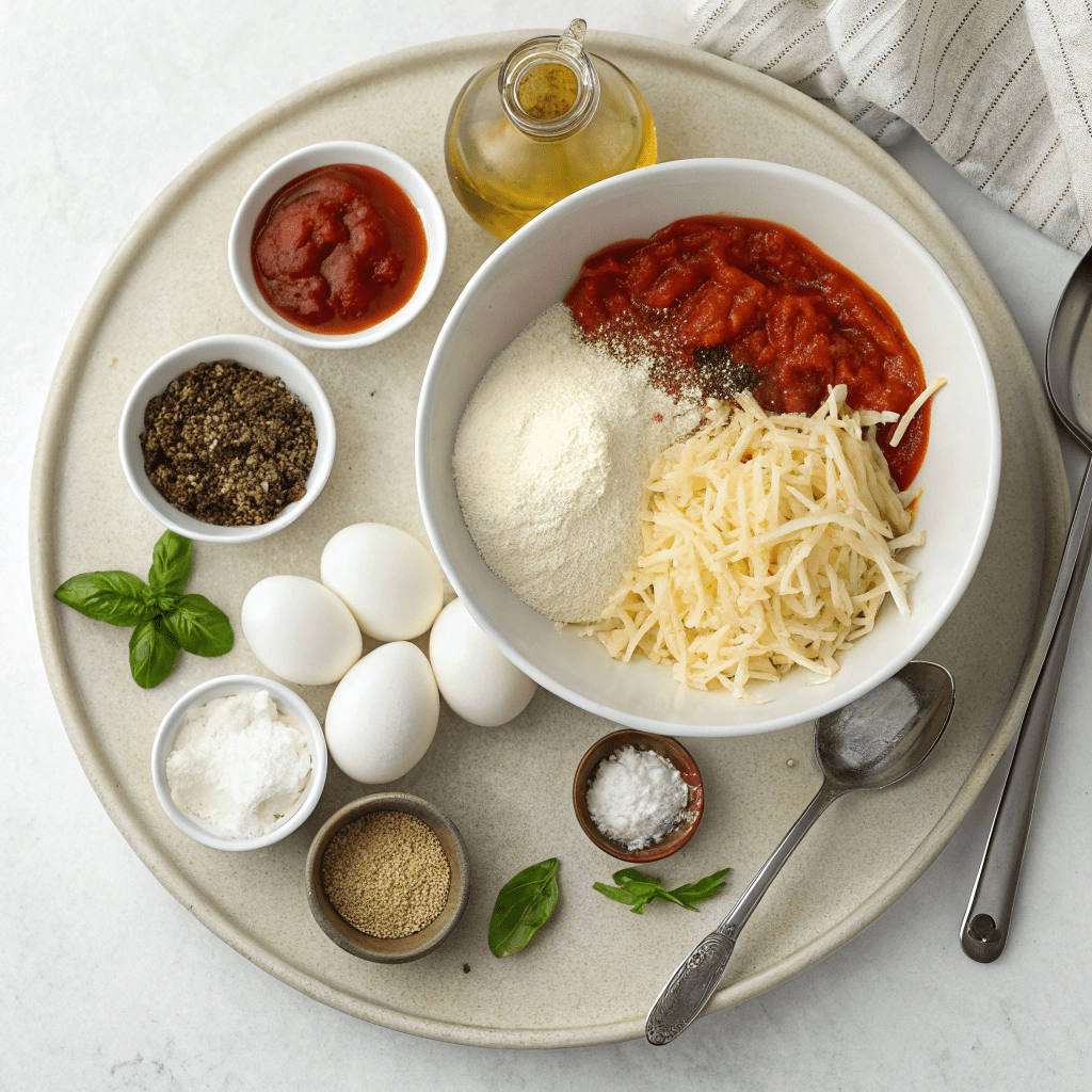 Ingredients for Microwave Calzone in a Mug