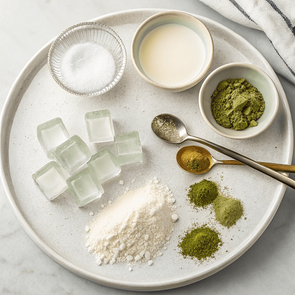 Ingredients for Starbucks Green Tea Frappuccino