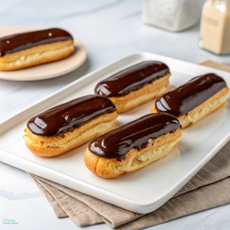 Homemade Eclairs (With Pastry Cream & Ganache) Recipe