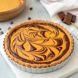 Chocolate Swirl Pumpkin Pie Recipe