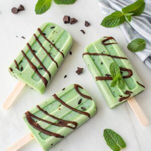 Mint Chocolate Chip Popsicles Recipe