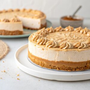 No-Bake Cookie Butter Cheesecake Recipe