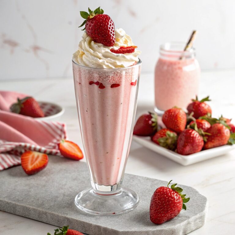 Strawberries and Cream Milkshake Recipe