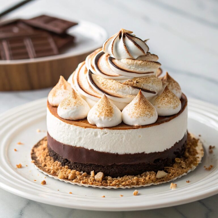 S’more Baked Alaska (No Machine Ice Cream Dessert) Recipe