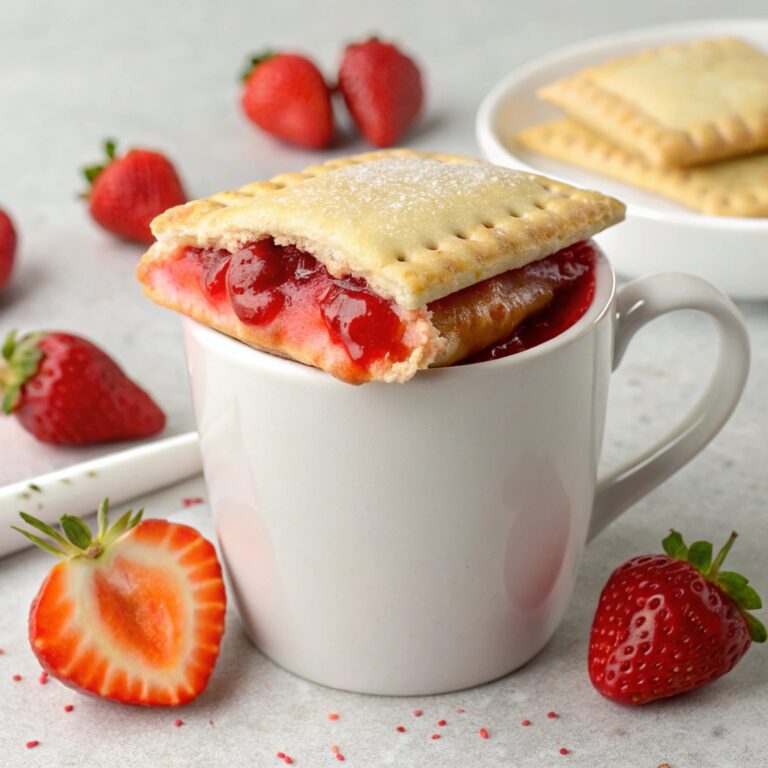 Microwave Strawberry Pop Tart in a Mug Recipe