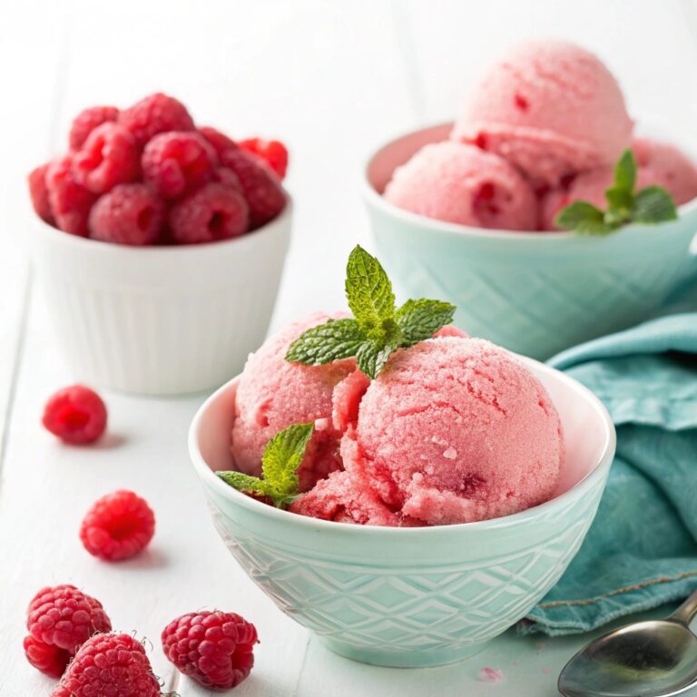 Homemade Raspberry Sorbet in 5 Minutes (No Machine) Recipe