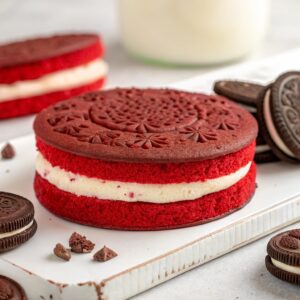 GIANT Single-Serving Red Velvet OREO Cookies Recipe