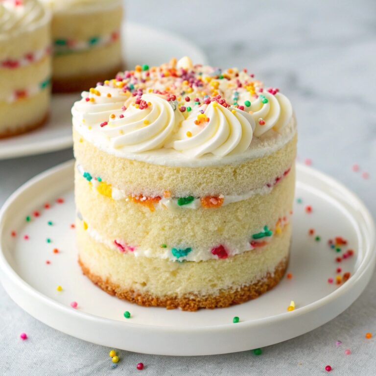 Mini Funfetti Cake (featuring the KitchenAid Artisan Mini Stand Mixer) Recipe