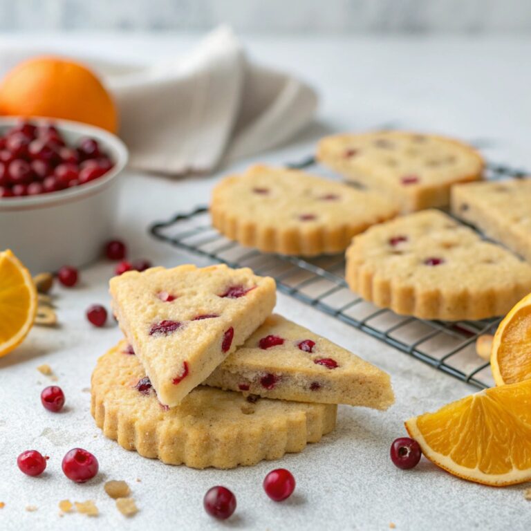 Cranberry Orange Shortbread Recipe