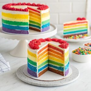 Double Rainbow Cake Recipe