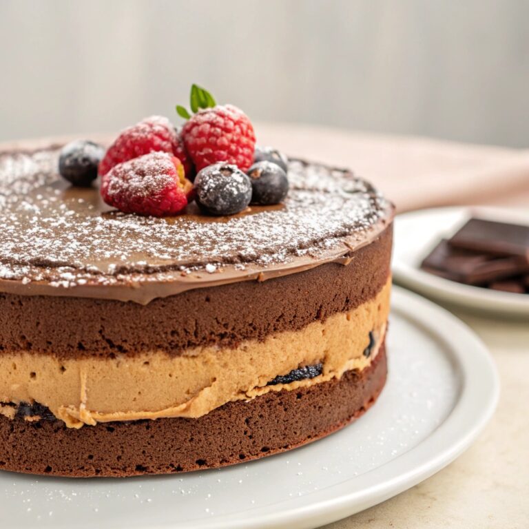 Chocolate and Peanut Butter Cake Recipe