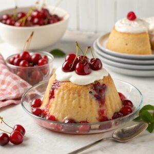 Cherry Bakewell Steamed Pudding Recipe