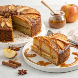 Spiced Apple Cake With Honey Caramel Sauce Recipe