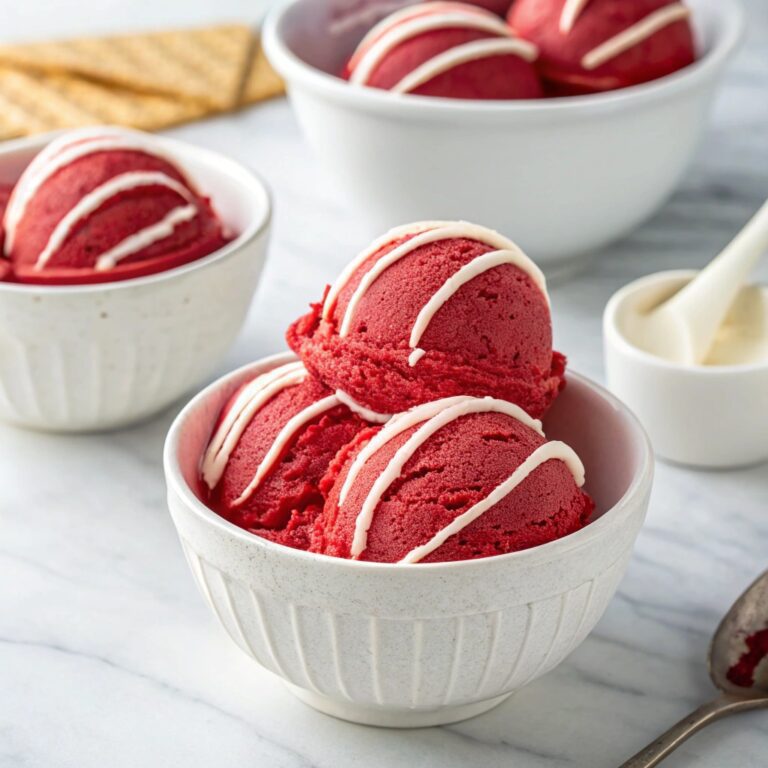 Homemade Red Velvet Ice Cream (No Machine) Recipe
