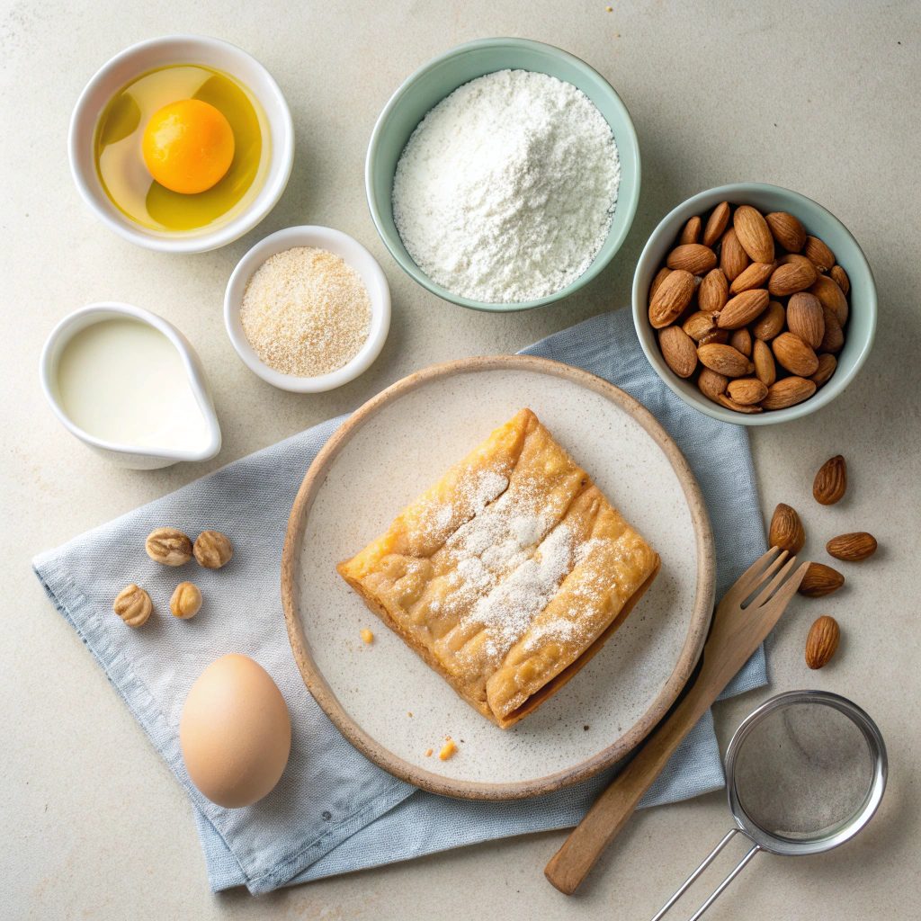 Dutch Banketstaaf (Almond Paste-Filled Christmas Pastry) Ingredients