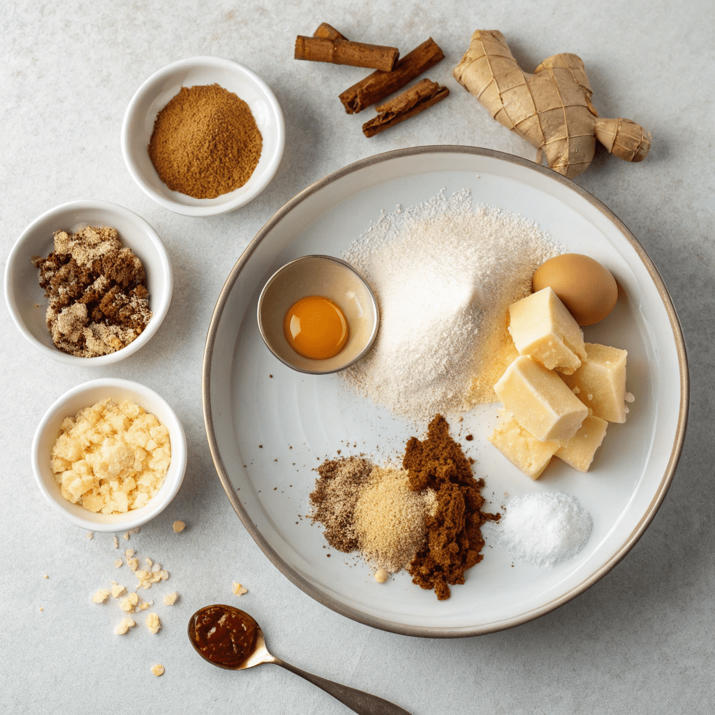 Ingredients for Your Giant Christmas Cookie
