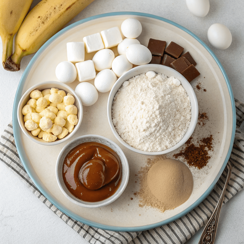 Ingredients for Dessert Pizza (No-Knead Brioche Dough)