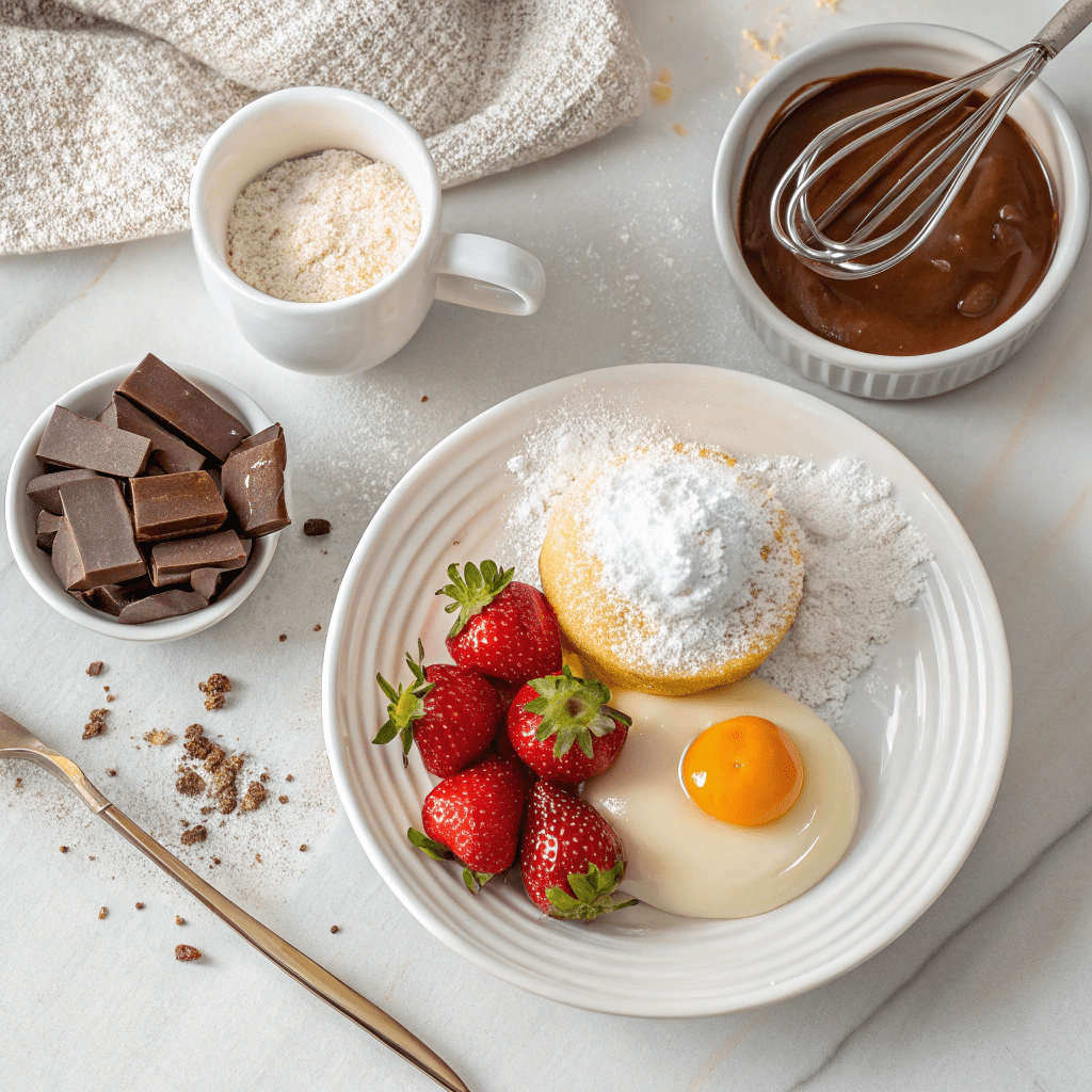 Ingredients for Homemade Cream Puffs