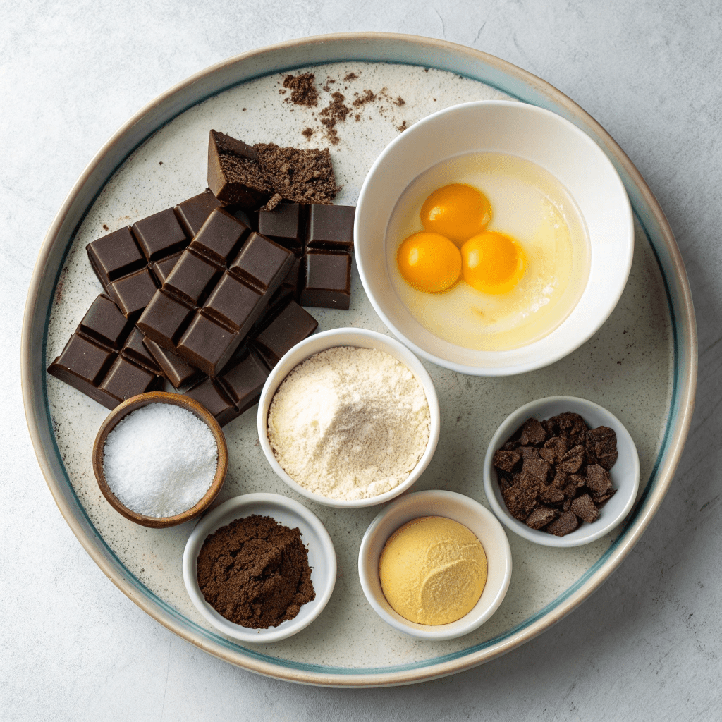 Ingredients for Chocolate Molten Lava Cake
