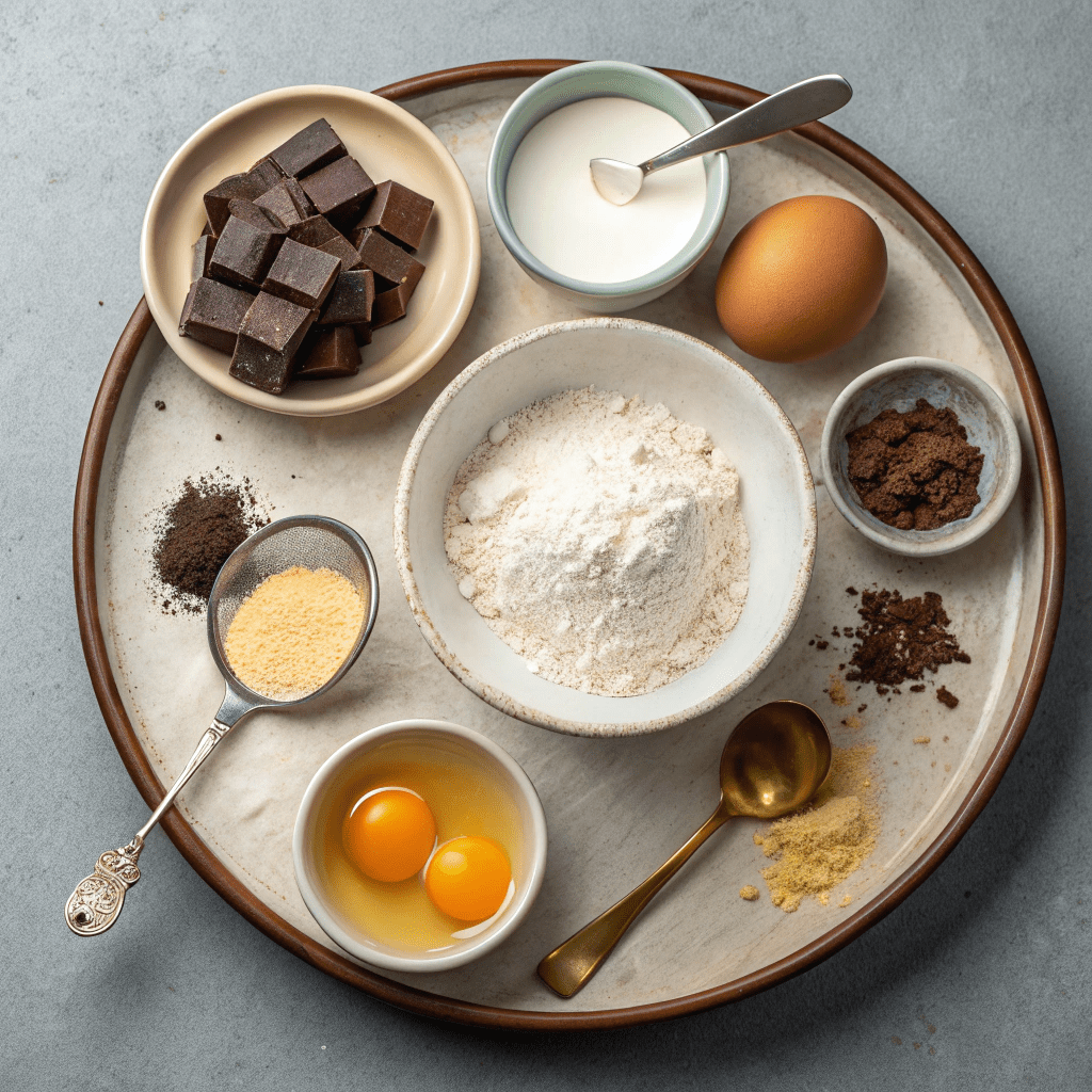 Ingredients for Chocolate Souffle Simplified