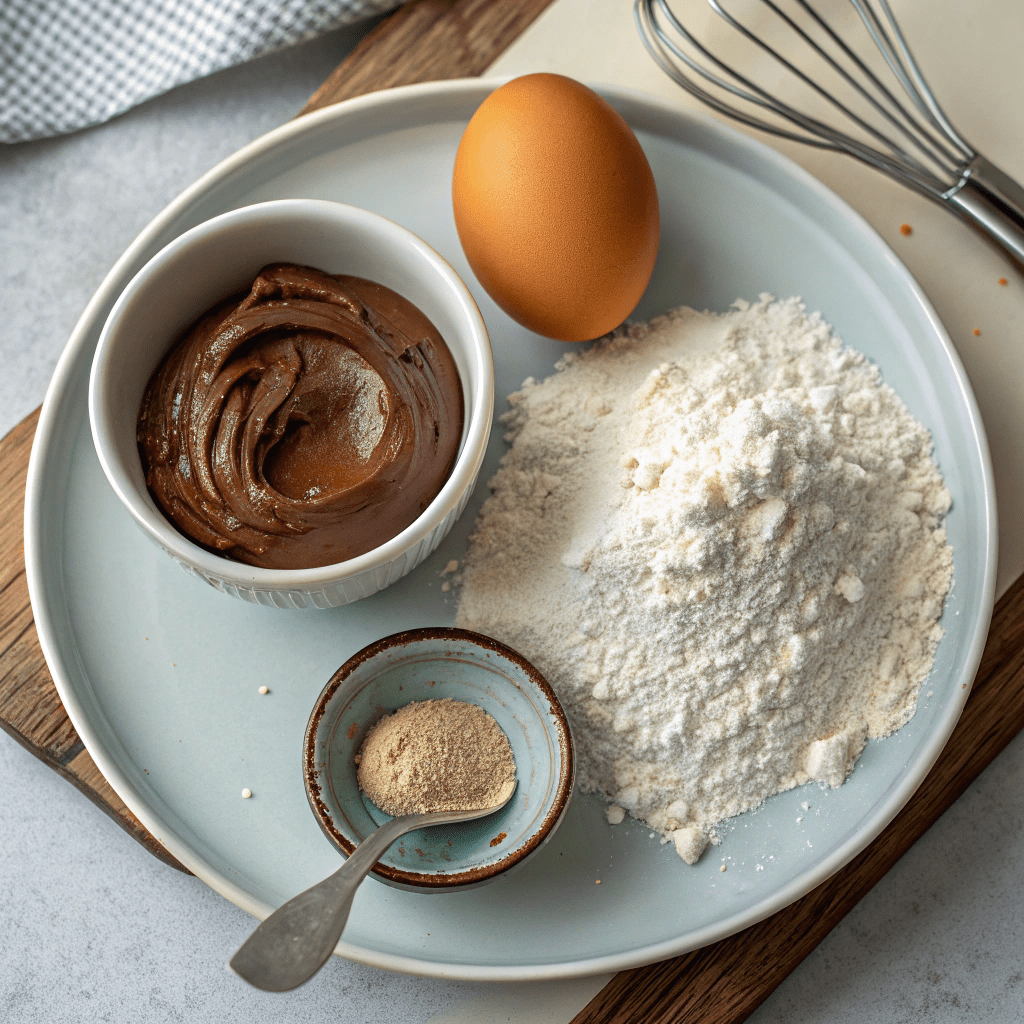 Simple Ingredients for Nutella Cookies