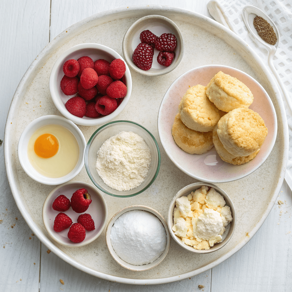 Simple Raspberry Scones: Ingredients