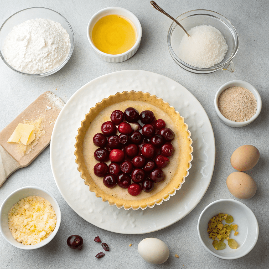 Ingredients for Classic Homemade Cherry Pie