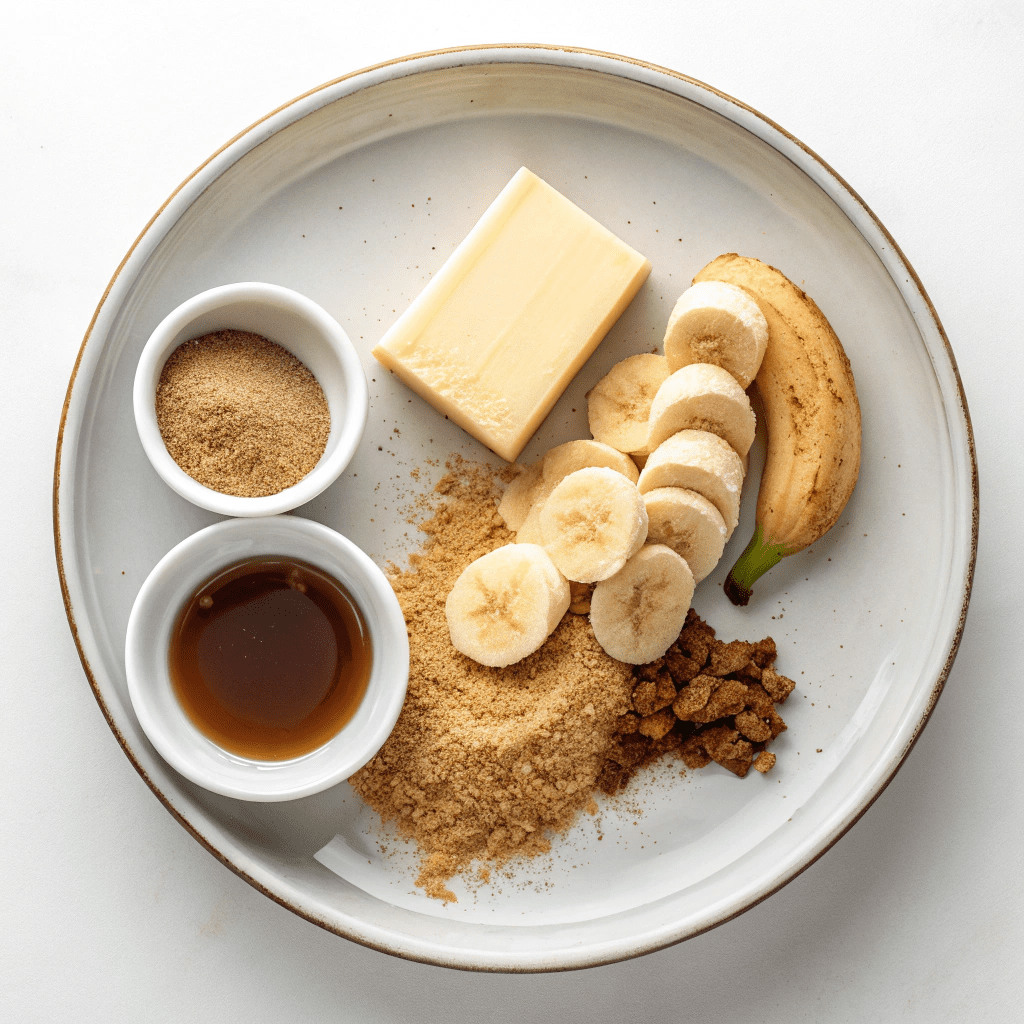 Ingredients for Easy Bananas Foster