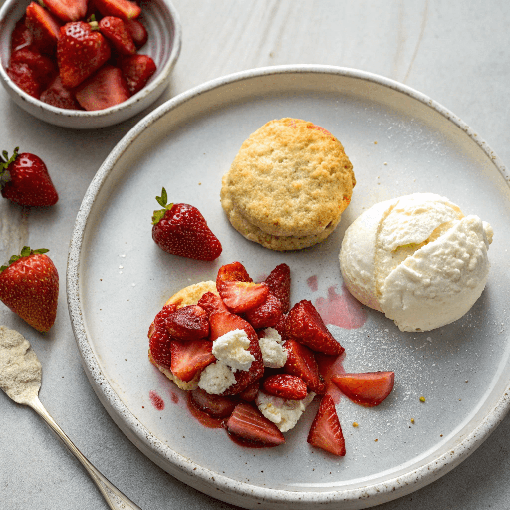 Ingredients for Strawberry Shortcake