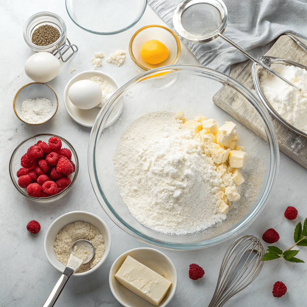 Ingredients for Snow Globe Cake