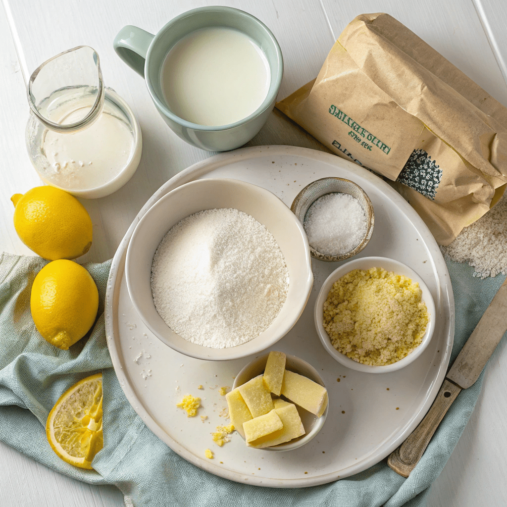 Ingredients for Classic Lemon Ermine Frosting