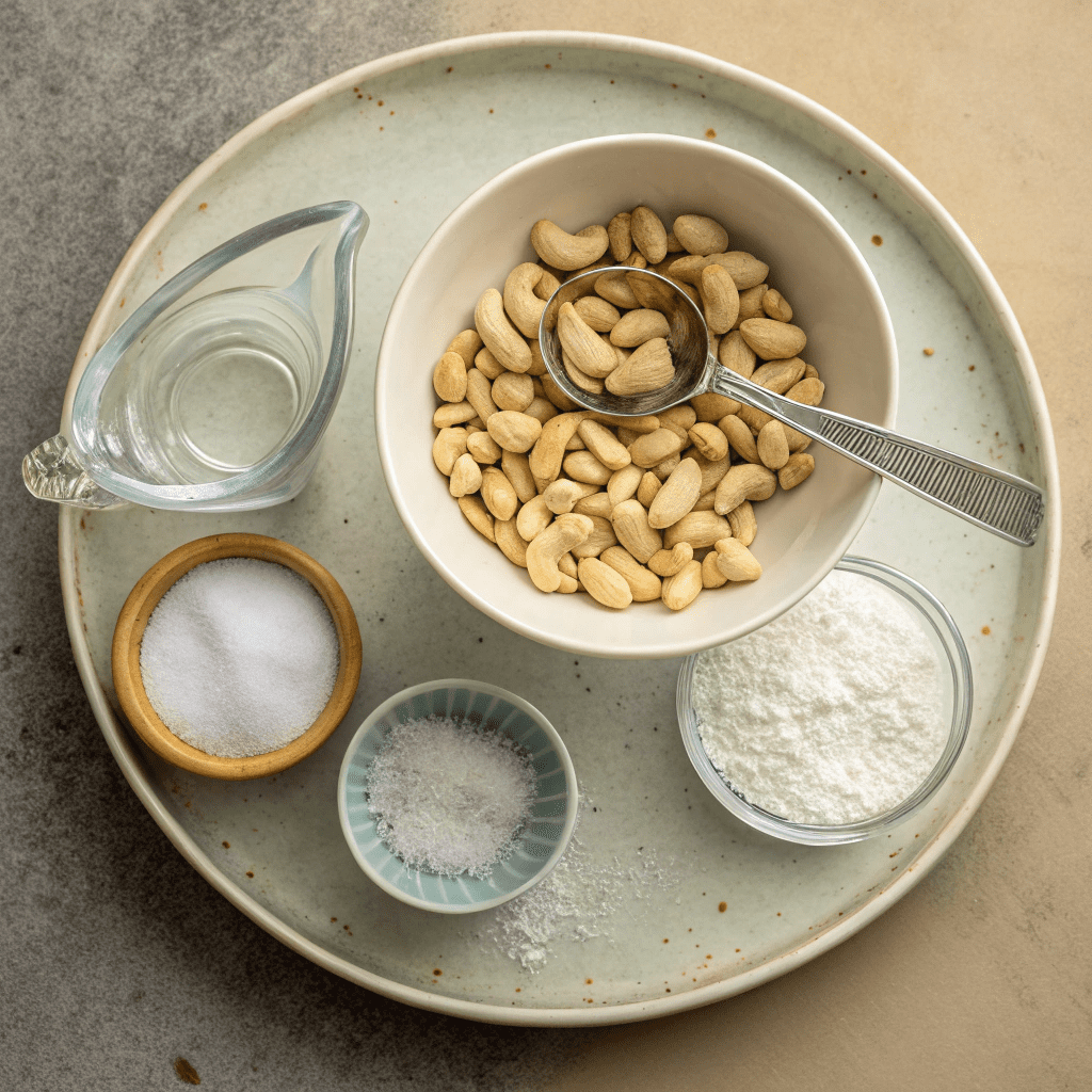 Simple Ingredients for Homemade Cashew Milk