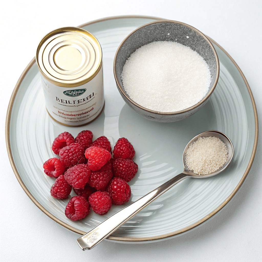 Ingredients for Raspberry & Coconut Popsicles