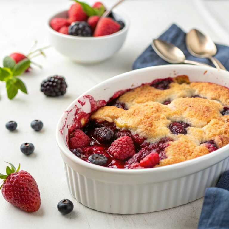 No Sugar Added Berry Cobbler (Low Carb) Recipe