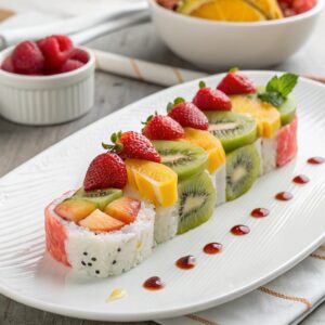 Fresh Fruit Sushi Dessert Recipe